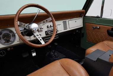 1973 Classic Ford Broncos Coyote Series in Boxwood Green with Whiskey Interior with family roll cage muirfield