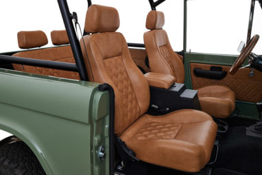 1973 Classic Ford Broncos Coyote Series in Boxwood Green with Whiskey Interior with family roll cage muirfield