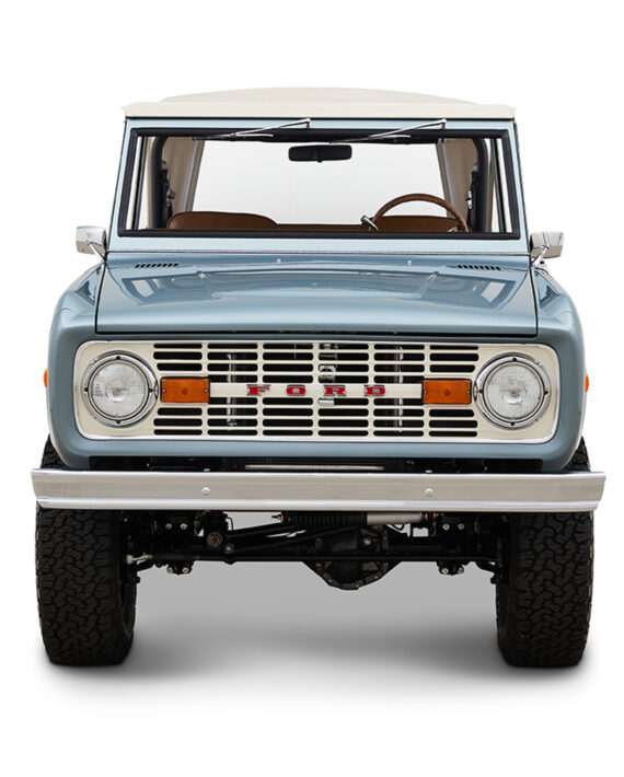 Ford Bronco 1968 Winchester Gray 302 Series with White Soft Top
