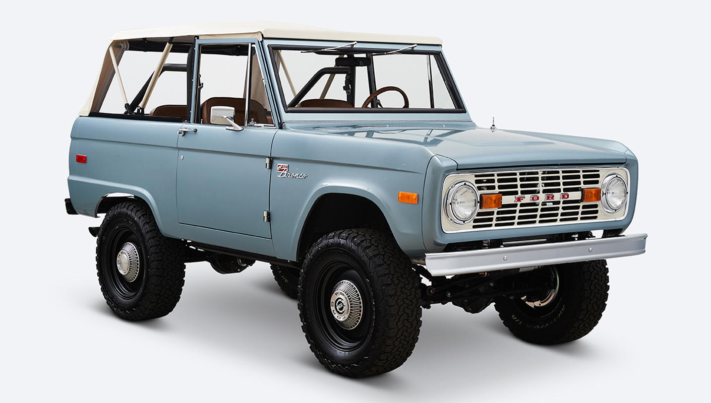 Ford Bronco 1968 Winchester Gray 302 Series with White Soft Top