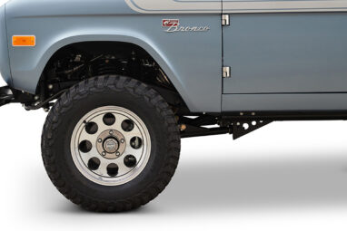 Ford Bronco 1972 Matte Brittany Blue Coyote Series with Black Soft Top Wheel
