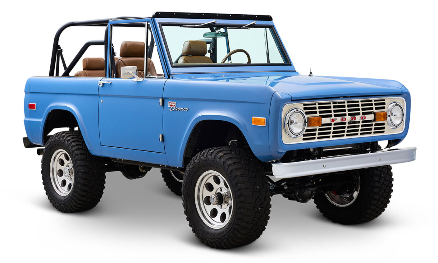 Ford Bronco 1973 Heritage Blue Coyote Series with Custom Interior