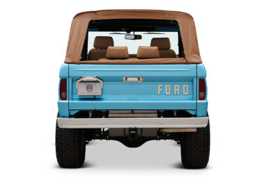 Ford Bronco 1974 Ocean Blue with Tan Soft Top