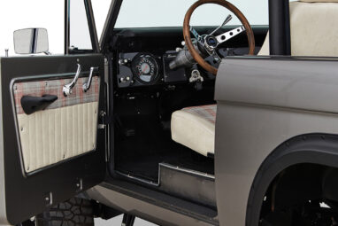 Ford Bronco 1971 Coyote Series in Grigio Lynx with Bikini Top and Custom Leather Interior Coyote 5.0L Engine