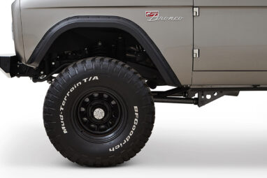 Ford Bronco 1971 Coyote Series in Grigio Lynx with Bikini Top and Custom Leather Interior Coyote 5.0L Engine