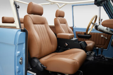 1967 Ford Bronco Frozen Blue 302 Series passenger interior