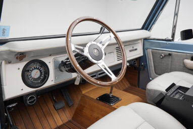 1973 brittany blue 302 series with gray leather driver dash