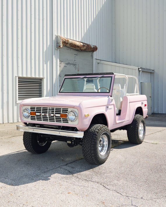 1966 Pink Ford Bronco  1966 Classic Ford Bronco - Strawberry Moon